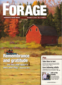 Progressive Forage Grower cover - November 2012